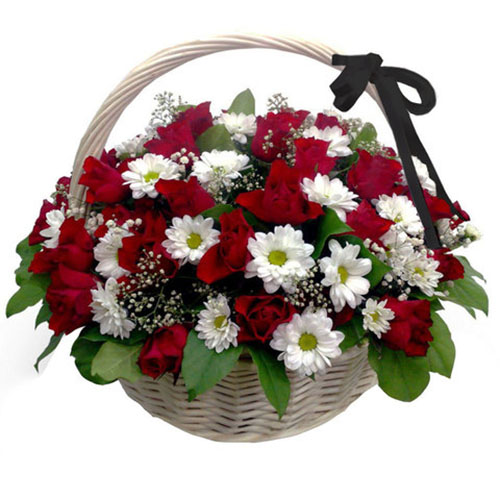 корзина квітів на похорон у Кам'янець-Подільському