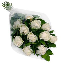 Фото товара 11 білих троянд в Каменец-Подольском