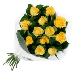 Фото товара 11 жовтих троянд в Каменец-Подольском