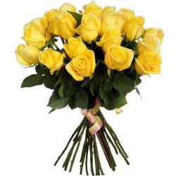 Фото товара 25 жовтих троянд в Каменец-Подольском