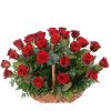 Фото товара 35 красных роз в корзине в Каменец-Подольском