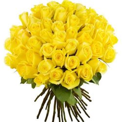 Фото товара 51 жовта троянда в Каменец-Подольском