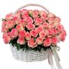 Фото товара 51 троянда "Джумілія" в кошику в Каменец-Подольском