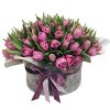 Фото товара 101 тюльпан в коробке сердцем в Каменец-Подольском