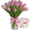 Фото товара 101 красный тюльпан в коробке в Каменец-Подольском