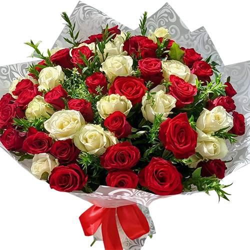Фото товара Букет "Красуня" 51 троянда в Каменец-Подольском