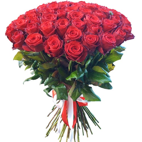 фото товара 51 червона троянда | «Роза Поділля»