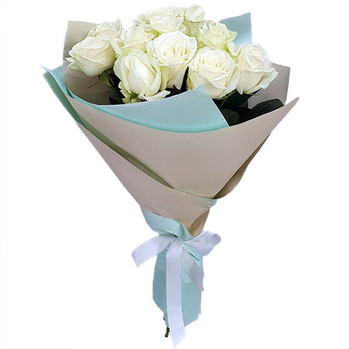 Фото товара Букет білих троянд (11 шт) в Каменец-Подольском